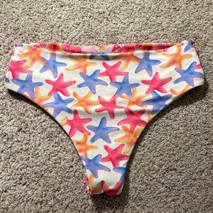 Moana Bikini Starfish Print Bottoms - Multicolor